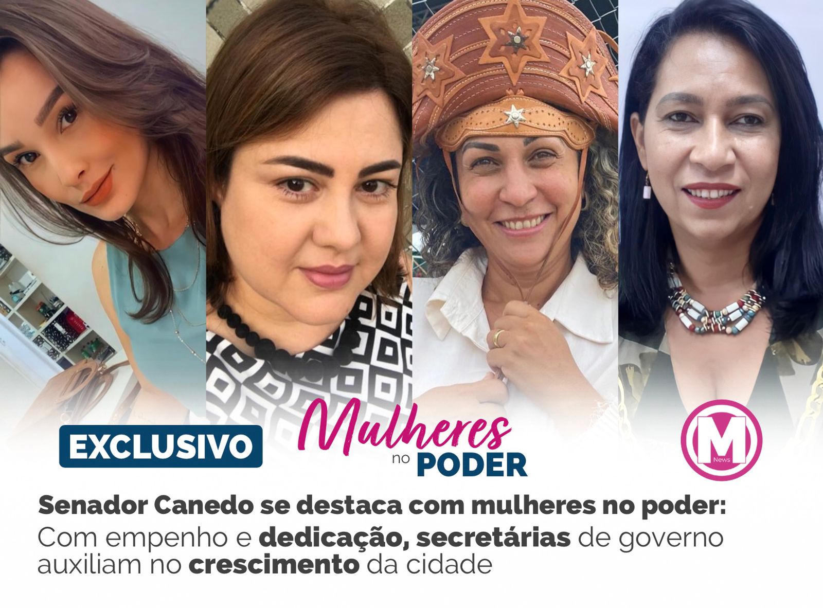 As secretárias Maria Alves, Ludmyla Maranha, Patrícia Rodrigues, Morghana e a 1ªdama Simone têm ajudado no crescimento de Senador Canedo.