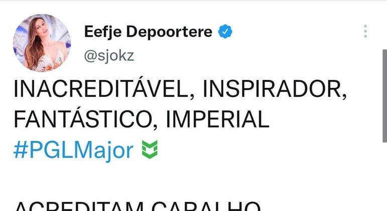 Já a apresentadora belga Eefje 