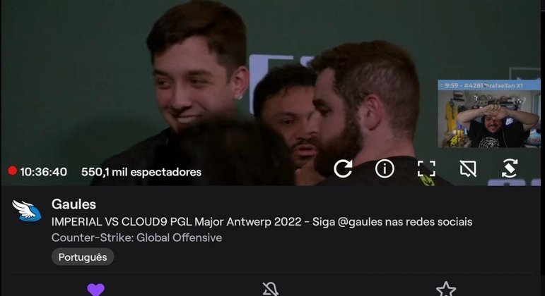 No mapa 1, Gaules atingiu 570 mil espectadores simultâneos e bateu o recorde de Casimiro Miguel na Twitch brasileira, que era de 545 mil, na transmissão do primeiro episódio de 