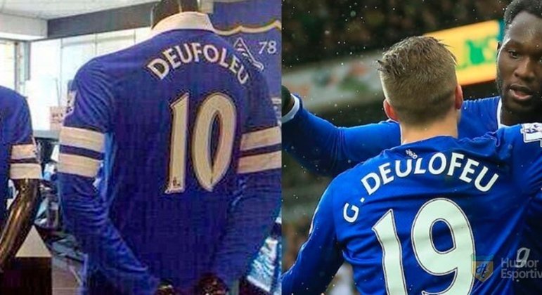 Gafes em camisas de jogadores: Deulofeu virou Deufoleu.