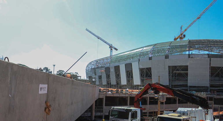 A Arena MRV tem previsão de conclusão para outubro de 2022, podendo ser entregue até o fim do ano.