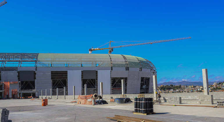 A futura casa do Atlético-MG terá capacidade para 46 mil lugares.