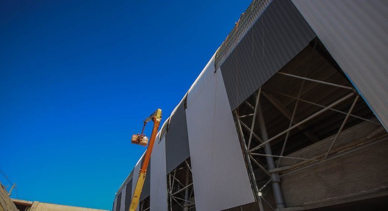 O LANCE! fez uma visita exclusiva no futuro estádio do Galo.