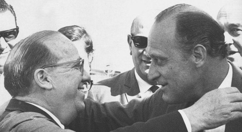 O Dr. Paulo e João Havelange, em tempos mais felizes