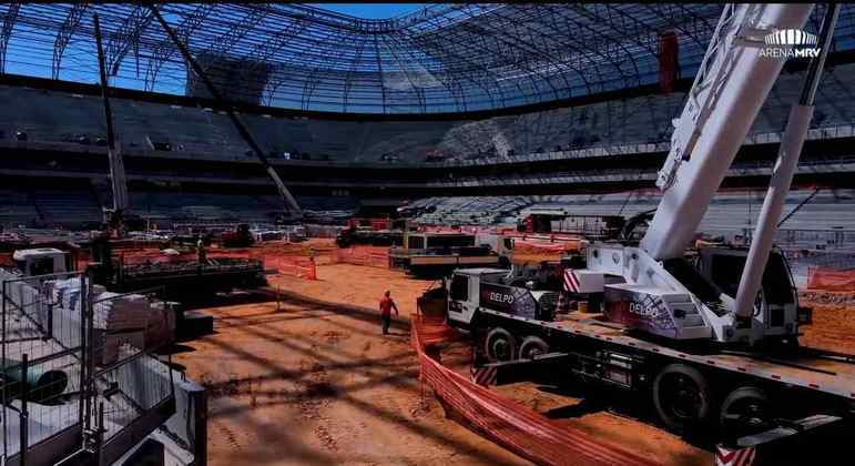 GALERIA: Veja como estão as obras do novo estádio do Atlético Mineiro