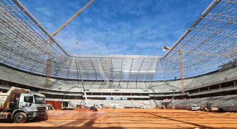 GALERIA: Veja como estão as obras do novo estádio do Atlético Mineiro