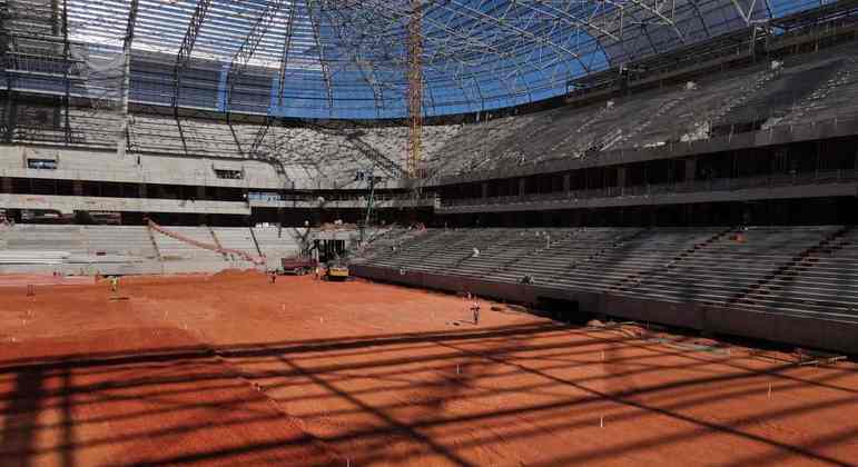 GALERIA: Veja como estão as obras do novo estádio do Atlético Mineiro