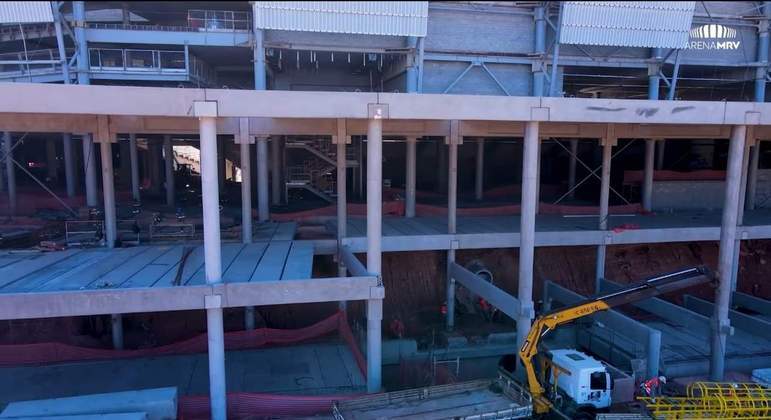 GALERIA: Veja como estão as obras do novo estádio do Atlético Mineiro