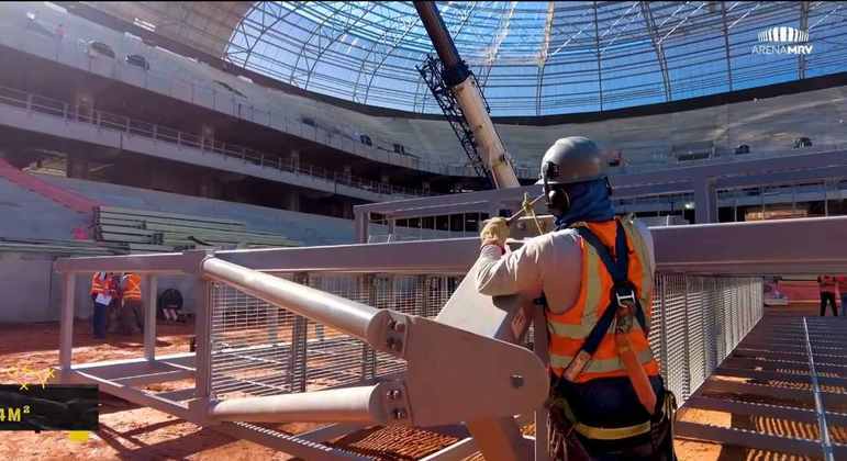 GALERIA: Veja como estão as obras do novo estádio do Atlético Mineiro