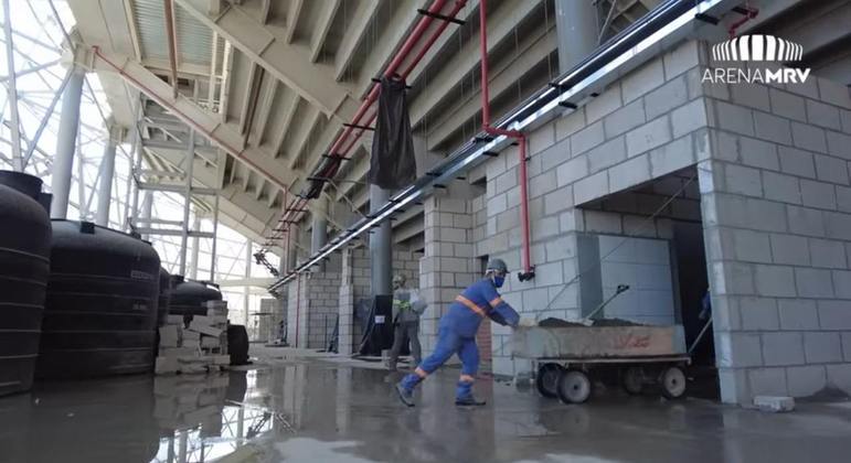 GALERIA: Veja como estão as obras do novo estádio do Atlético Mineiro