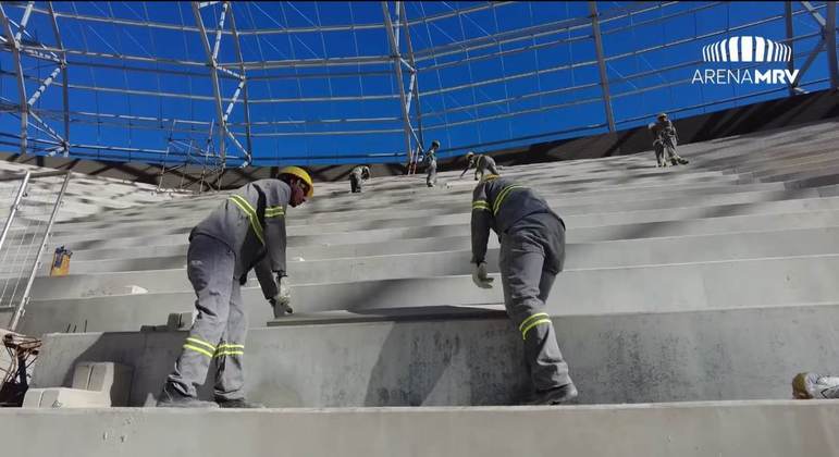 GALERIA: Veja como estão as obras do novo estádio do Atlético Mineiro