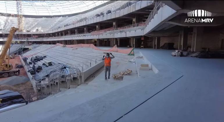 GALERIA: Veja como estão as obras do novo estádio do Atlético Mineiro