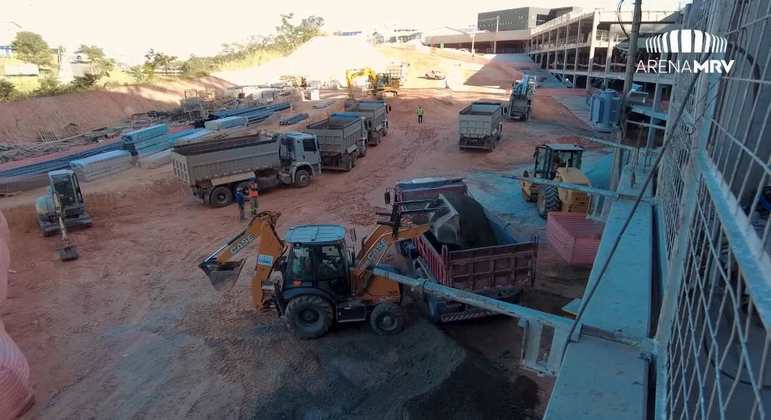 GALERIA: Veja como estão as obras do novo estádio do Atlético Mineiro