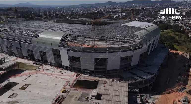 GALERIA: Veja como estão as obras do novo estádio do Atlético Mineiro