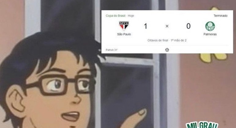 Copa do Brasil: torcedores fazem memes após vitória do São Paulo no Choque-Rei.