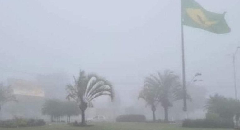 Neblina em Ponta Porã - (Foto: Reprodução/Ponta Porã News)