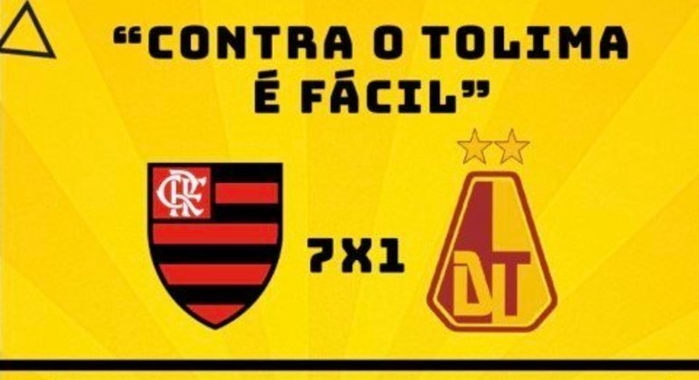 Libertadores: os melhores memes da goleada por 7 a 1 do Flamengo diante do Tolima.