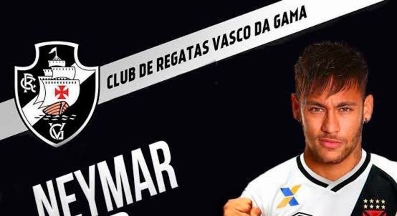 Já tem até arte da apresentação de Neymar no Vasco.