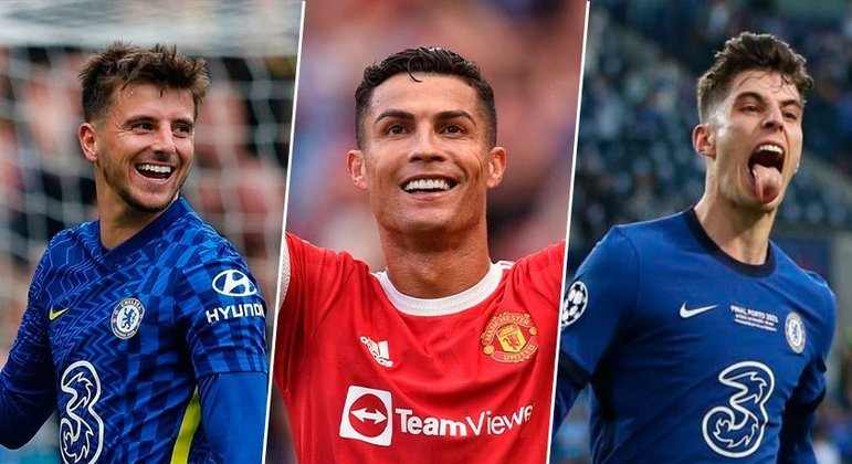 No Chelsea, Cristiano Ronaldo poderia trocar de posição com Kai Havertz, enquanto Mason Mount poderia atuar pelos lados ou até mesmo por trás da dupla