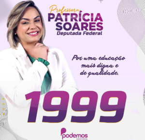 Patricia Soares sorrindo para foto