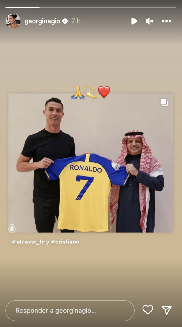 Georgina Rodríguez reage à mudança de Ronaldo para a Arábia Saudita