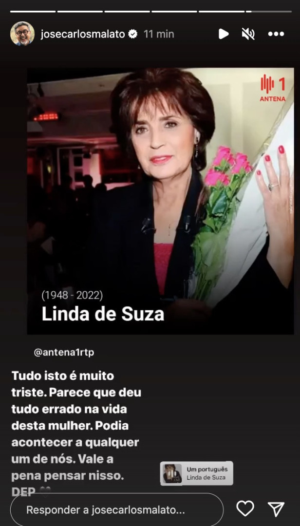 Linda de Suza. "Parece que deu tudo errado na vida desta mulher"