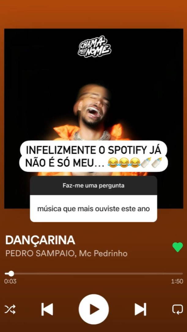 Qual a música mais ouvida por Diogo Piçarra no Spotify? Não vai acreditar