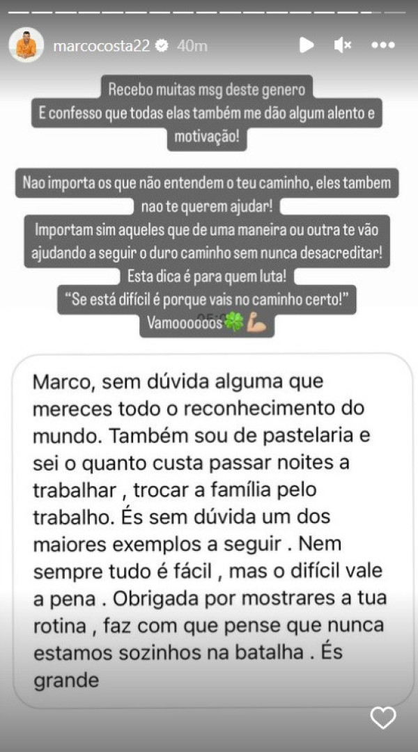 A "dica" de Marco Costa para não perder o ânimo no trabalho