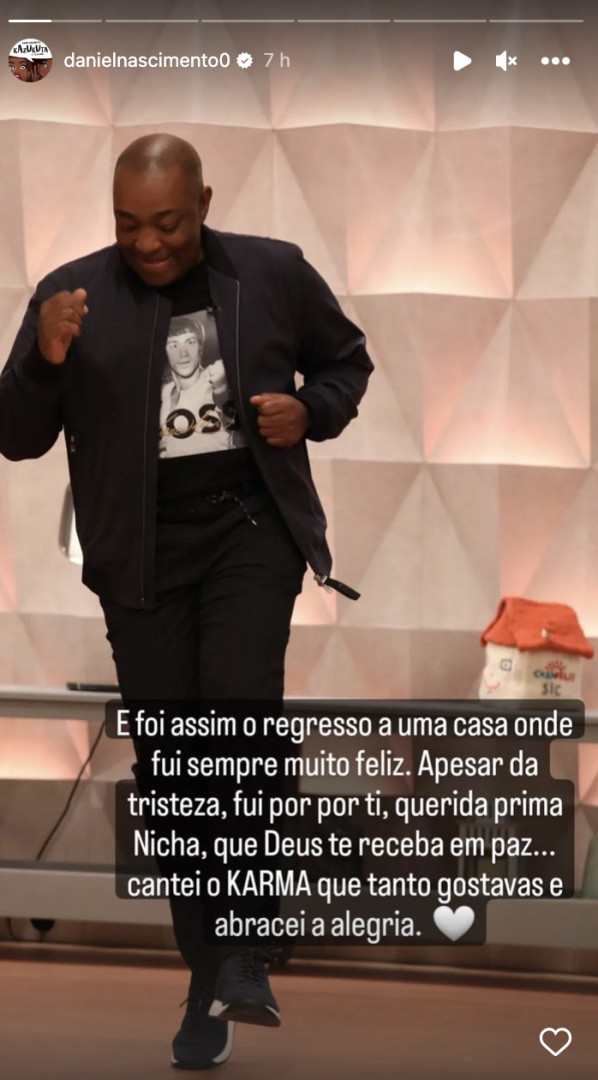 Daniel Nascimento de luto. "Que dor, que tristeza.."