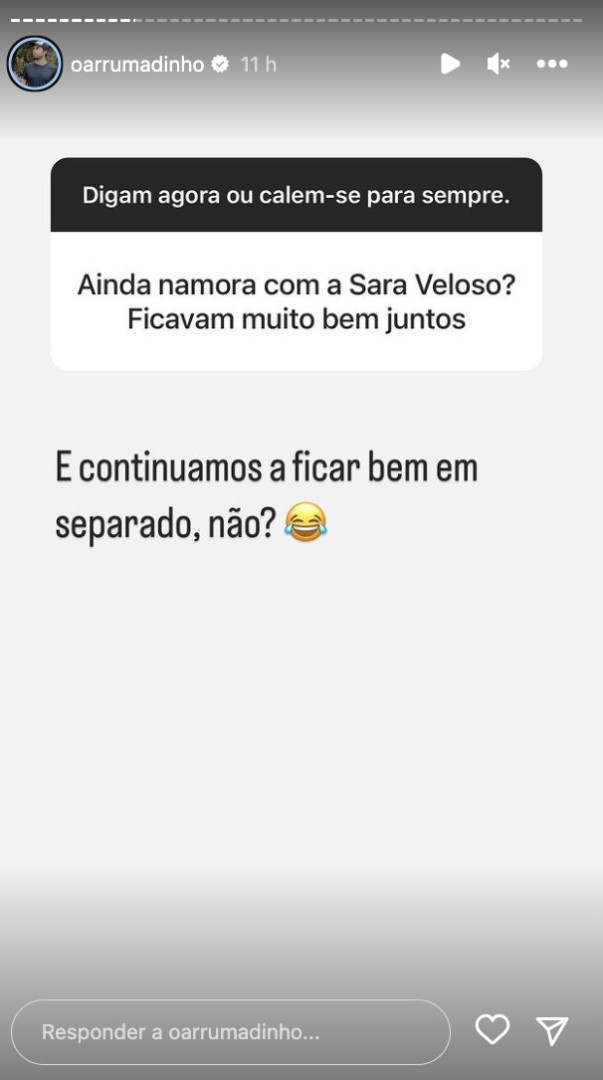 Ricardo Martins Pereira confirma que terminou a relação com Sara Veloso