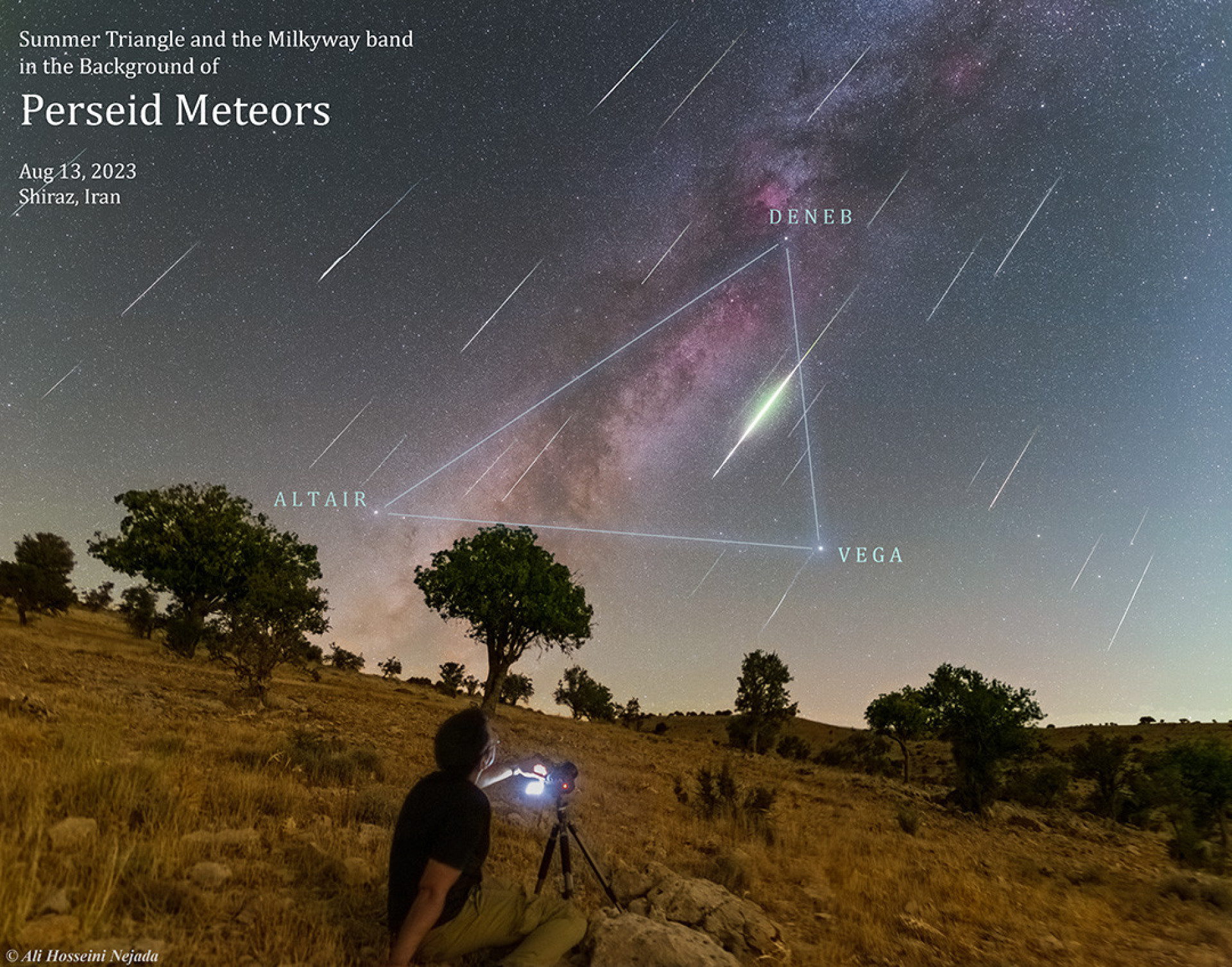 Esta pode ser a fotografia mais bela da chuva de meteoros de agosto