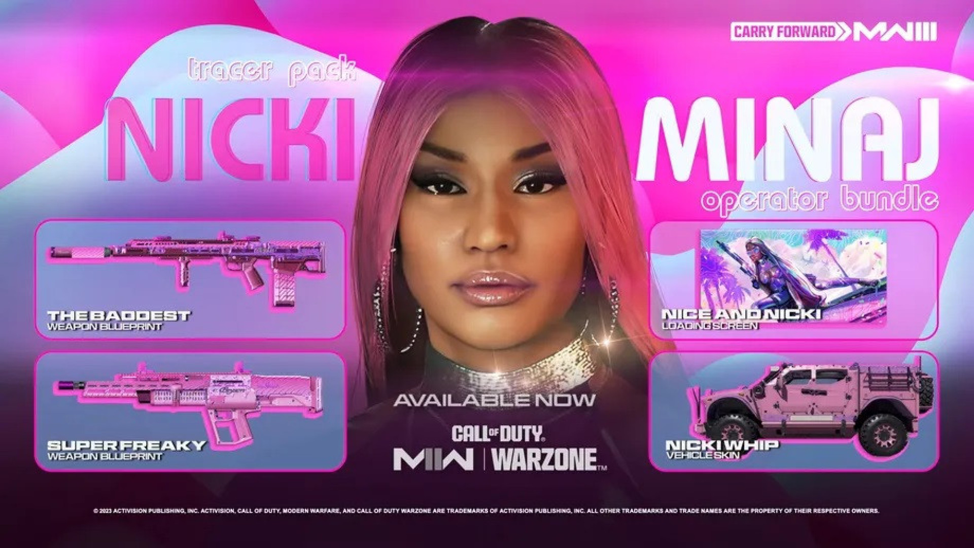 Nicki Minaj chegou a 'Call of Duty'