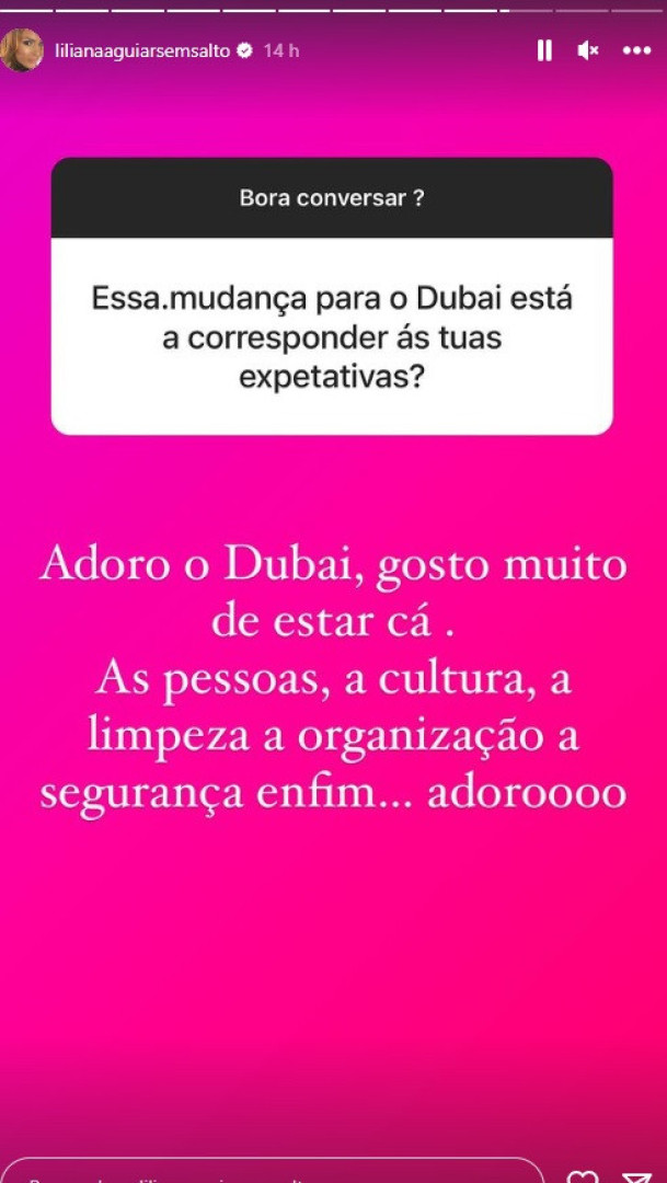 Liliana Aguiar e a vida no Dubai: "Gosto muito de cá estar"