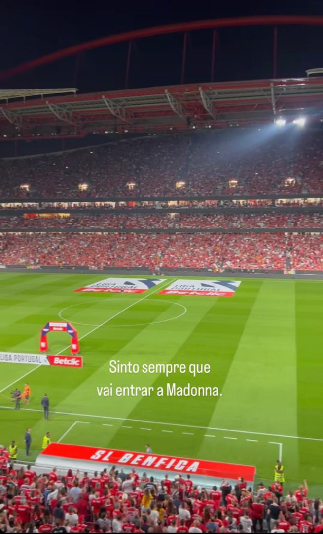 O que tem o estádio da Luz a ver com Madonna 'Pipoca' explica.